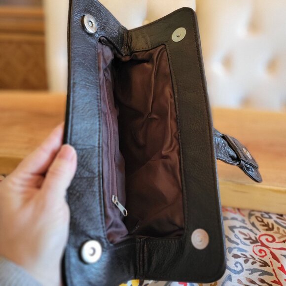 Y2K Leopard Print Clutch 13" X 8" - Picture 3 of 5